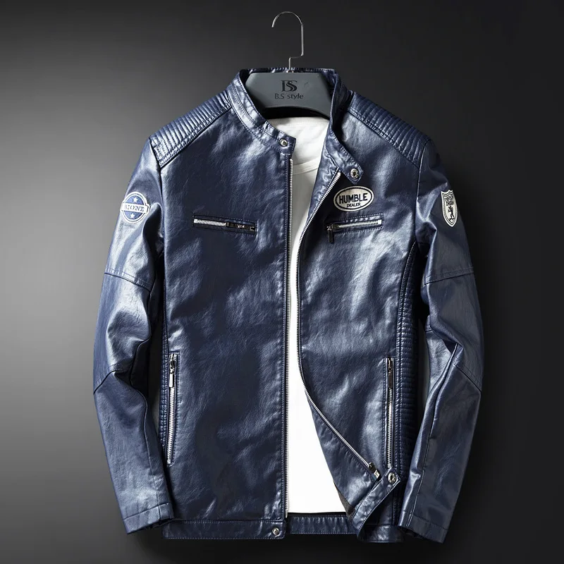2019 Autumn Winter Embroidery Leather Jacket Men Thick Fleece PU leather Coat Stand Collar Baseball Jacket Men Plus Size 3XL
2019 Autumn Winter Embroidery Leather Jacket Men Thick Fleece PU leather Coat Stand Collar Baseball Jacket Men Plus Size 3XL