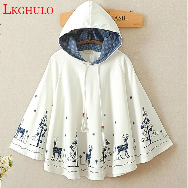 LKGHULO Cloak Outerwear Women Autumn Animal Printed Hoodies Bat Sleeve Coat Cotton Casual Jacket girls Pullovers Outwears A305
LKGHULO Cloak Outerwear Women Autumn Animal Printed Hoodies Bat Sleeve Coat Cotton Casual Jacket girls Pullovers Outwears A305