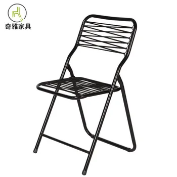 Garden Chairs Outdoor Furniture garden furniture Steel frame Rubber band balcon folding chair portable home garden chair modern