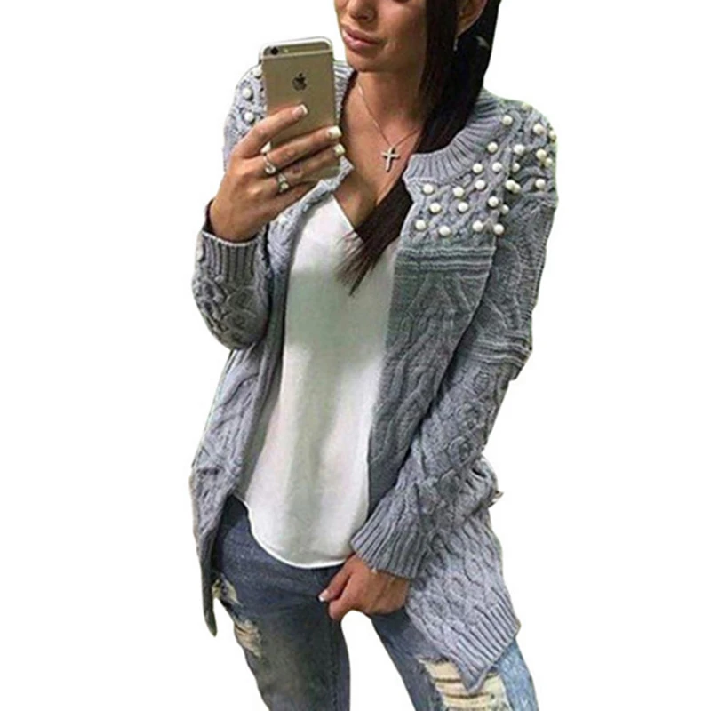 ZADORIN Long Cardigan Winter Sweater Women Long Sleeve Pearl Beading Knitted Sweater Knitwear Ladies Cardigan pull femme Pink
ZADORIN Long Cardigan Winter Sweater Women Long Sleeve Pearl Beading Knitted Sweater Knitwear Ladies Cardigan pull femme Pink