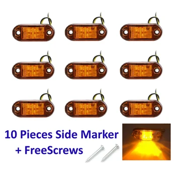 Truck LED Signal Lights 10PCS DC 10V-30V 2 x LED 4 Colors Marker Light Piranha Lights Wide Voltage Highlight
Truck LED Signal Lights 10PCS DC 10V-30V 2 x LED 4 Colors Marker Light Piranha Lights Wide Voltage Highlight