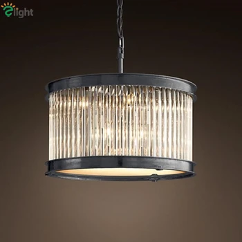 American RH Matte Black Metal Led Pendant Light Lustre Glass Crystal E14 Pendant Lamp For Dining Room Acrylic Mask Suspend Lamp
American RH Matte Black Metal Led Pendant Light Lustre Glass Crystal E14 Pendant Lamp For Dining Room Acrylic Mask Suspend Lamp