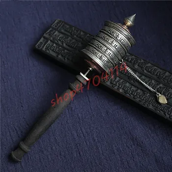 Pure Copper, Nepal, Handmade, Wooden Handle, Six-Character prayer wheel, Exquisite Handicraft Collection
Pure Copper, Nepal, Handmade, Wooden Handle, Six-Character prayer wheel, Exquisite Handicraft Collection