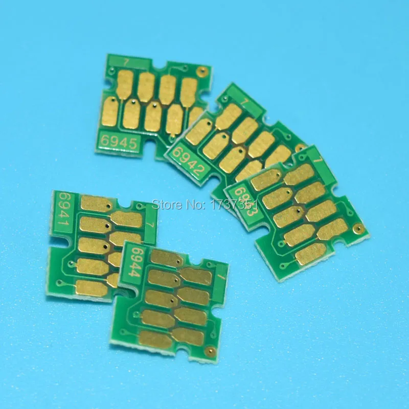 T6941-T6945 compatible chip For Epson T3000 T5000 T7000 T3200 T5200 T7200 Inkjet Printer cartridge 5color
T6941-T6945 compatible chip For Epson T3000 T5000 T7000 T3200 T5200 T7200 Inkjet Printer cartridge 5color