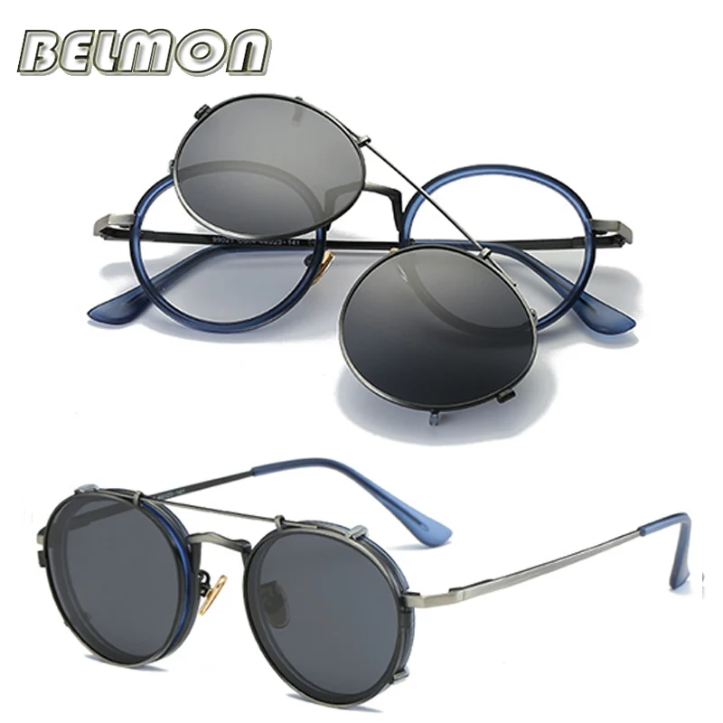 Steampunk Googles Eyeglasses Spectacle Frame Men Women With Polarized Clip On Sungllasses For Female Male Vintage Glasses RS170
Steampunk Googles Eyeglasses Spectacle Frame Men Women With Polarized Clip On Sungllasses For Female Male Vintage Glasses RS170