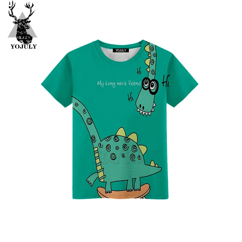 YOJULY 2019 3D Dinosaur Cartoon Cute Print T-Shirt For Summer Kids Boys & Girls Tops Tees children Clothes Short Sleeve A01
YOJULY 2019 3D Dinosaur Cartoon Cute Print T-Shirt For Summer Kids Boys & Girls Tops Tees children Clothes Short Sleeve A01
