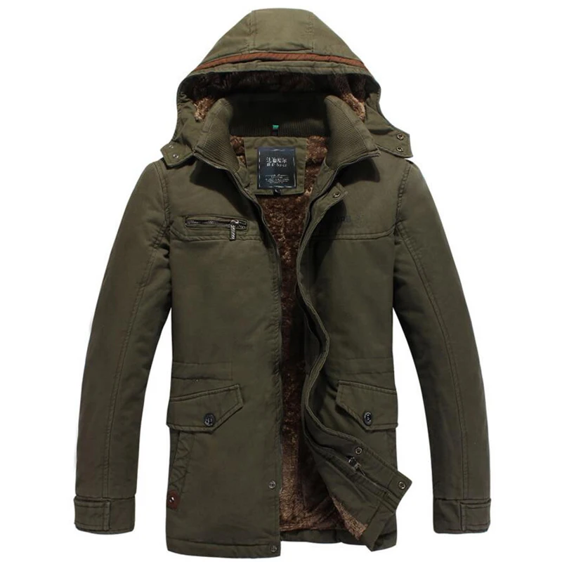 Winter Jacket Men Warm Washed cotton Coat outwear fashion fleece parka male Elegant Business Multi Pocket overcoat long coat
Winter Jacket Men Warm Washed cotton Coat outwear fashion fleece parka male Elegant Business Multi Pocket overcoat long coat