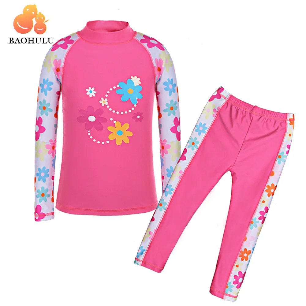 BAOHULU Toddler Girls Swimsuit Kids Two Pieces Set Floral Long Sleeves UV 50+ Block Sun Protection Girl Children Beach Swimwear
BAOHULU Toddler Girls Swimsuit Kids Two Pieces Set Floral Long Sleeves UV 50+ Block Sun Protection Girl Children Beach Swimwear