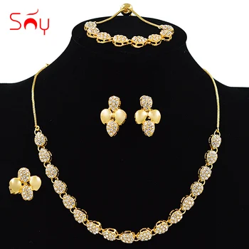 Sunny Jewelry Romantic Heart Jewelry Set For Women Bridal Jewelry Set Necklace Earrings Ring Bracelet For Party Wedding Jewelry
Sunny Jewelry Romantic Heart Jewelry Set For Women Bridal Jewelry Set Necklace Earrings Ring Bracelet For Party Wedding Jewelry