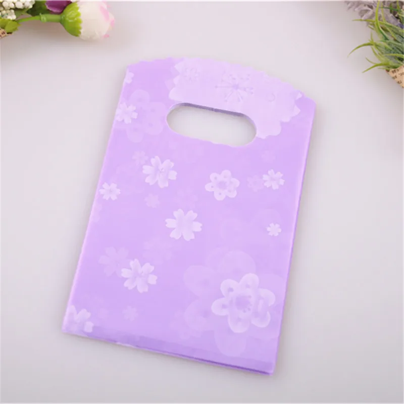 

Hot Sale New Design Wholesale 50pcs/lot 9*15cm Good Quality Luxury Mini Packaging Bags Small Gift Pouches with Flower