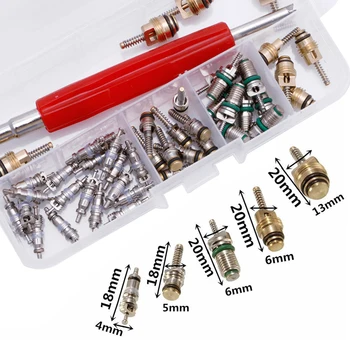 SAILFLO 50Pcs A/C Core Valve R12/ R134A Auto Car Air Conditioning Assortment Remover Kit
SAILFLO 50Pcs A/C Core Valve R12/ R134A Auto Car Air Conditioning Assortment Remover Kit