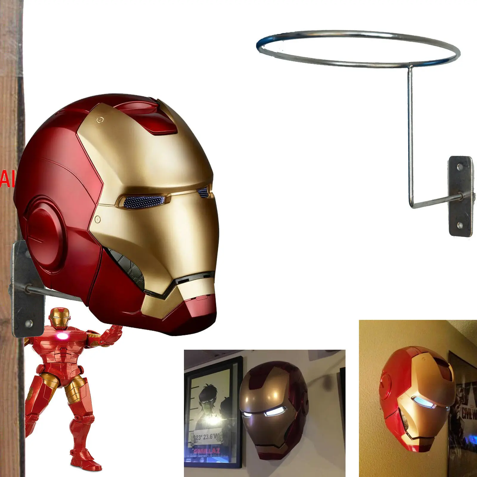 Helmet Display Stand Rack Wall Hanger for Iron Man / Scout Trooper Collection
Helmet Display Stand Rack Wall Hanger for Iron Man / Scout Trooper Collection