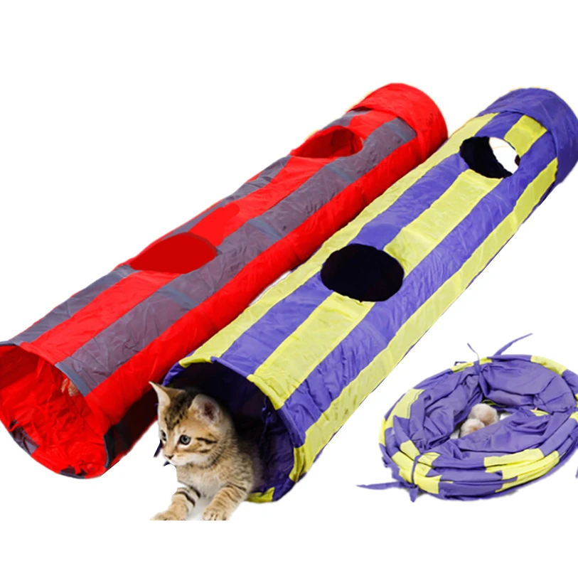 115cm Pet Tunnel Cat Play Tunnel Foldable Cat Tunnel Kitten Cat Toys Bulk Cat Toys Rabbit Straight Play Tunnel Wholesale noFB23 (2)