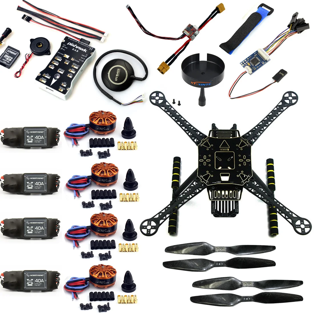 DIY RC Quadcopter FPV Aircraft S600 Drone Frame Kit PX4 PIX Flight Controller Integrate Buzzer 700kv Motor GPS No TX RX F19457-A
DIY RC Quadcopter FPV Aircraft S600 Drone Frame Kit PX4 PIX Flight Controller Integrate Buzzer 700kv Motor GPS No TX RX F19457-A