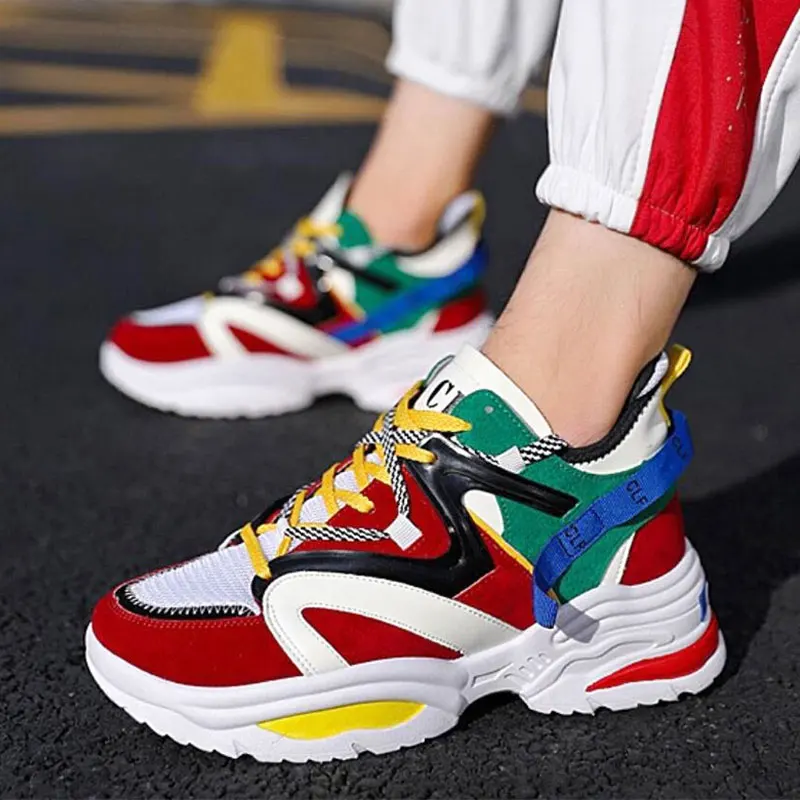 Wedge Sneakers Shoes Men Running Lace-Up Shoes Woman Casual Flat Thick Sole Walking Dad Shoe Women Red 2019 Plus Size 44 45 46
Wedge Sneakers Shoes Men Running Lace-Up Shoes Woman Casual Flat Thick Sole Walking Dad Shoe Women Red 2019 Plus Size 44 45 46