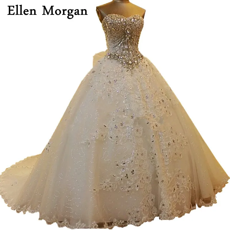 Vintage Lace Ball Gowns Wedding Dresses 2019 Vestido De Noiva Appliques Sexy Sweetheart Crystal Court Train Princess Bridal Gown
Vintage Lace Ball Gowns Wedding Dresses 2019 Vestido De Noiva Appliques Sexy Sweetheart Crystal Court Train Princess Bridal Gown