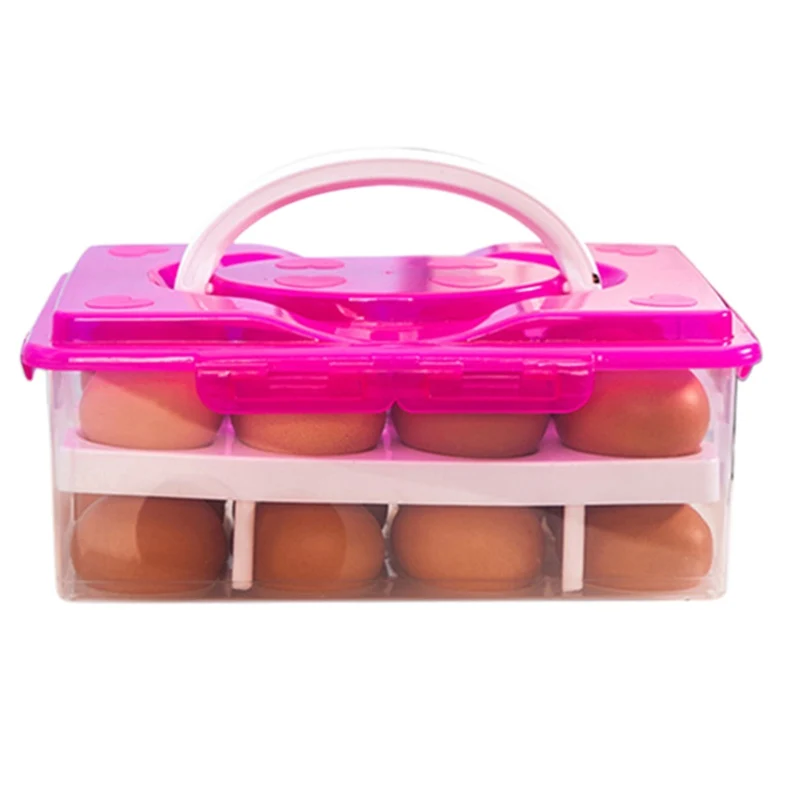 24 Grid Egg Storage Box Food Keep Fresh Container Organizer Double Layer Durable Multifunctional Crisper Kitchen Storage Boxes
24 Grid Egg Storage Box Food Keep Fresh Container Organizer Double Layer Durable Multifunctional Crisper Kitchen Storage Boxes