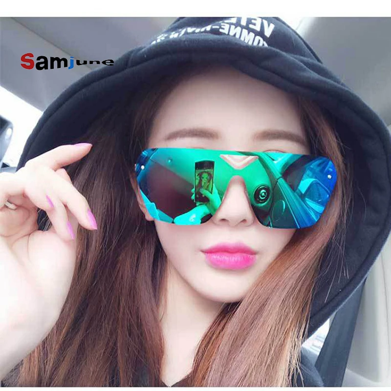 Samjune Outdoor Sports Windproof Sunglasses Man Reflective Coating Mirror Glasses Big Surround Eyewear With Non-Slip Nose Goggle
Samjune Outdoor Sports Windproof Sunglasses Man Reflective Coating Mirror Glasses Big Surround Eyewear With Non-Slip Nose Goggle