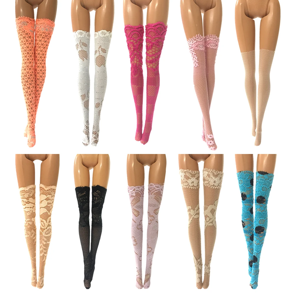 NK 10 Pair/Set Mixed Style Doll Colourful Lace Stocking Handmade Fashion Doll Accessories For Barbie Doll Baby Girl Gift
NK 10 Pair/Set Mixed Style Doll Colourful Lace Stocking Handmade Fashion Doll Accessories For Barbie Doll Baby Girl Gift