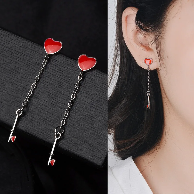 925 silver earrings,Red key heart earringsJewelry & Accessories, Fashion Jewelry, Stud Earrings
925 silver earrings,Red key heart earringsJewelry & Accessories, Fashion Jewelry, Stud Earrings