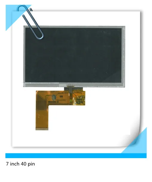 7 inch 40 pin GPS navigation LCD screen E - X10 X9 shows the screen portable navigation device with touch
7 inch 40 pin GPS navigation LCD screen E - X10 X9 shows the screen portable navigation device with touch
