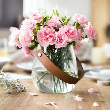 Nordic Creative Hydroponic Vase Glass Minimalist Leather Handmade Aromatherapy Bottle Flower Pot Home Storage Home Decoration
Nordic Creative Hydroponic Vase Glass Minimalist Leather Handmade Aromatherapy Bottle Flower Pot Home Storage Home Decoration