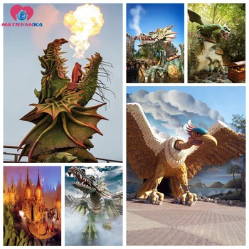 Square Round 5D DIY diamond painting completely Efteling park dragon Diamond embroidery Cross Stitch Rhinestone Wall decoration
Square Round 5D DIY diamond painting completely Efteling park dragon Diamond embroidery Cross Stitch Rhinestone Wall decoration