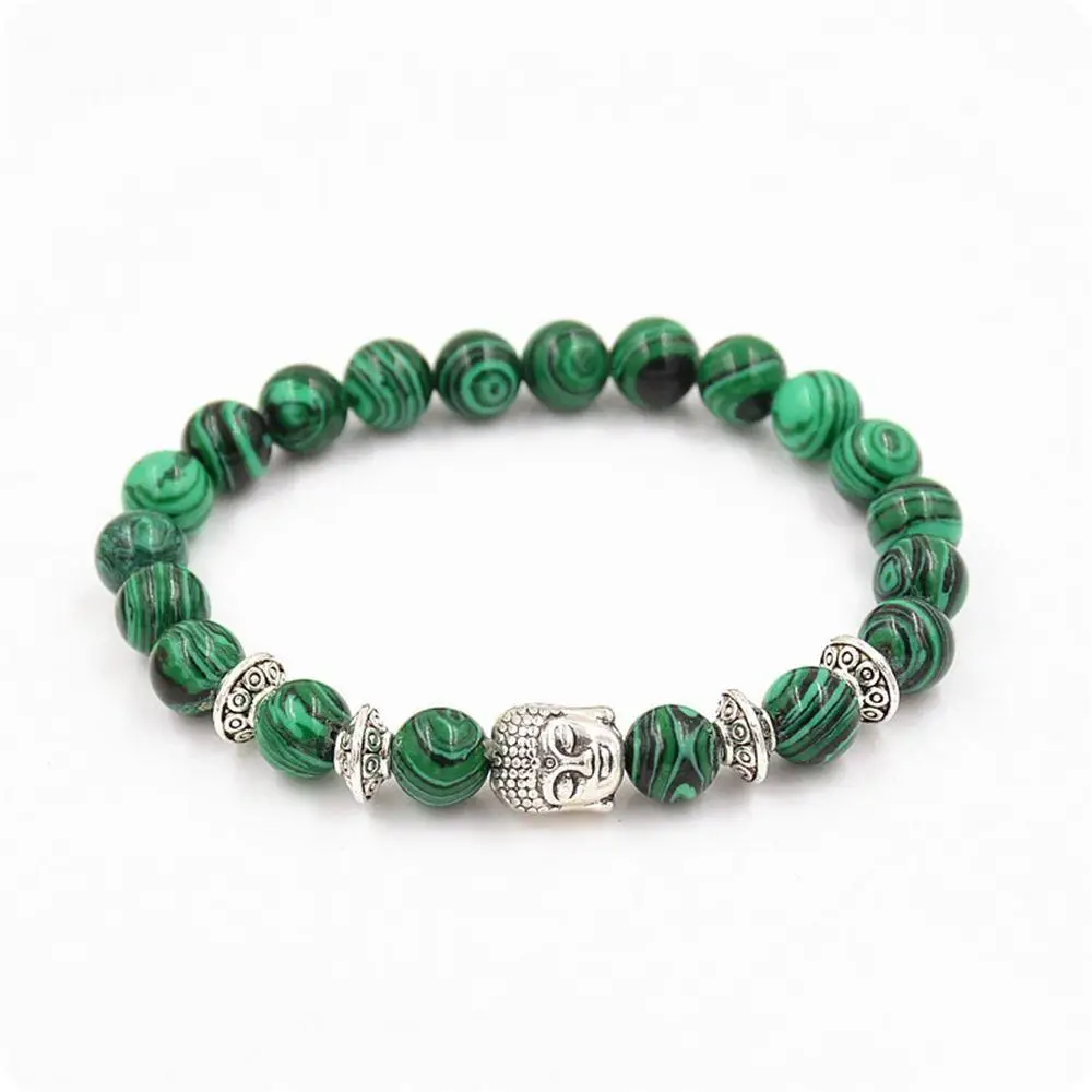 Sale Energy Stone Gift Malachite Bracelet Natural Stone Beads Sliver Buddha Yoga Bangle
Sale Energy Stone Gift Malachite Bracelet Natural Stone Beads Sliver Buddha Yoga Bangle