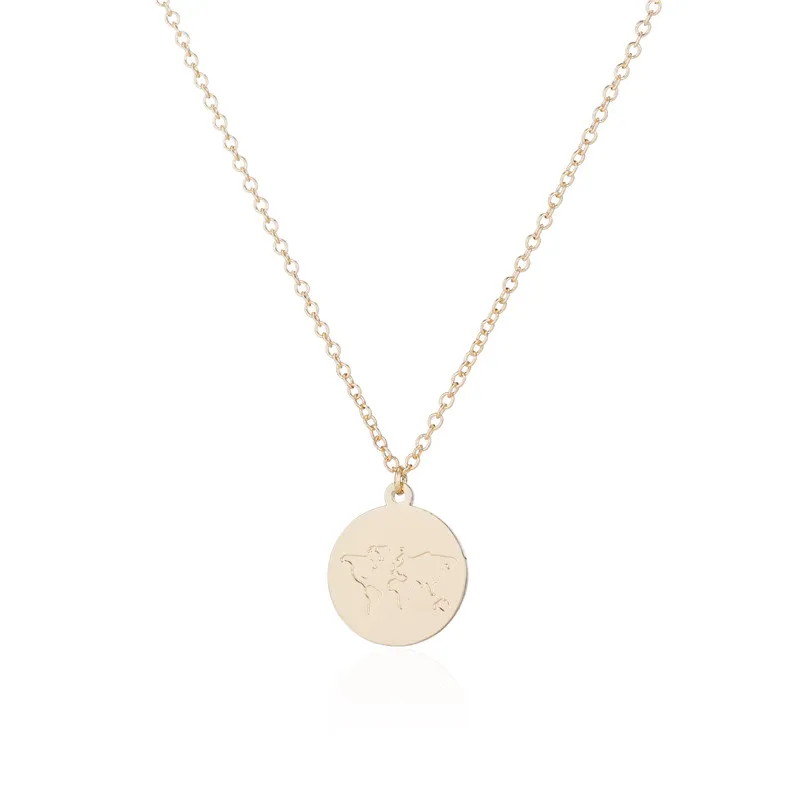 yiustar Women Stainless Steel World Map Necklaces Gold Silver Globe Tiny Round Pendant Necklace Jewelry for Party Gift
yiustar Women Stainless Steel World Map Necklaces Gold Silver Globe Tiny Round Pendant Necklace Jewelry for Party Gift