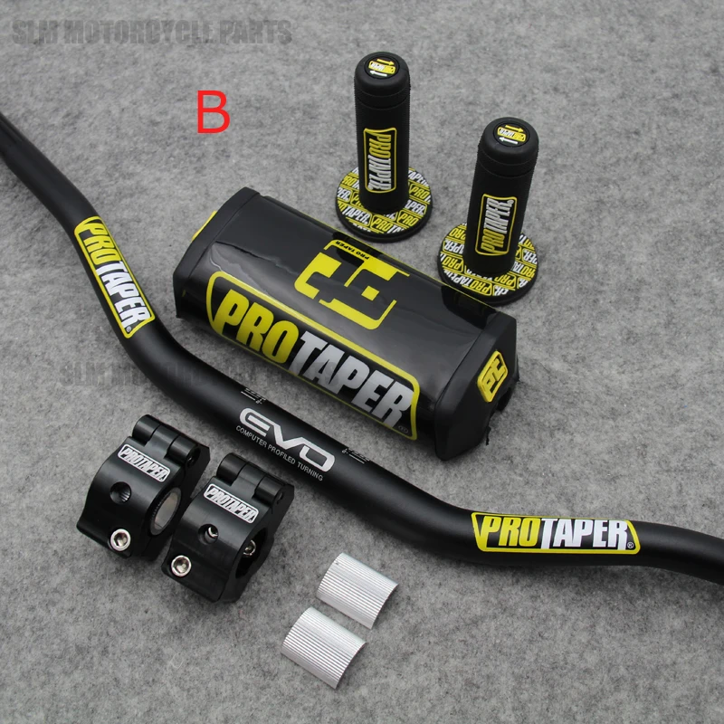 New 1 1/8" Handlebar For PRO Taper Pads Taper Handle Grips CNC Handlebar Clamp Fat Bar 1-1/8" Pit Bike Motocross Motor
New 1 1/8" Handlebar For PRO Taper Pads Taper Handle Grips CNC Handlebar Clamp Fat Bar 1-1/8" Pit Bike Motocross Motor