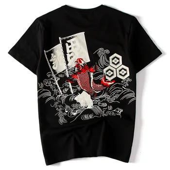 2019 Summer Harajuku Carp Wave Printing Short Sleeve Unisex Women Femme Loose T Shirt Casual Men T-Shirt Tops Tees
2019 Summer Harajuku Carp Wave Printing Short Sleeve Unisex Women Femme Loose T Shirt Casual Men T-Shirt Tops Tees