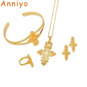 Anniyo Ethiopian Small Cross set Jewelry Eritrea Habesha Jewelry Gold Color Coptic Crosses Sets for African Wedding #003002
Anniyo Ethiopian Small Cross set Jewelry Eritrea Habesha Jewelry Gold Color Coptic Crosses Sets for African Wedding #003002