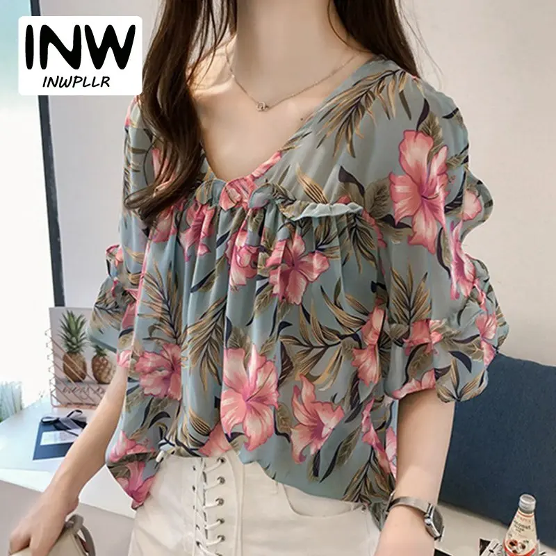 2019 Tropical Print Shirt Summer Short Sleeve Women Tops Ladies Blouses Open Shoulder Floral Chiffon Blouse Plus Size Blusas
2019 Tropical Print Shirt Summer Short Sleeve Women Tops Ladies Blouses Open Shoulder Floral Chiffon Blouse Plus Size Blusas