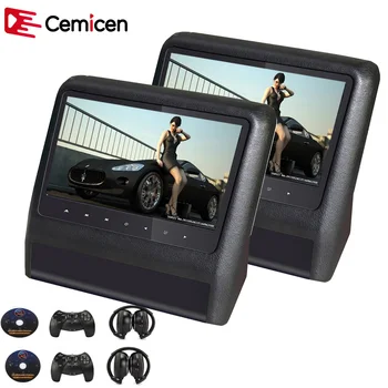 Cemicen 2PCS 9 Inch Car Headrest Monitor Video DVD/MP5 Player with USB/SD LCD Screen Backseat Displayer IR/FM Transmitter Remote
Cemicen 2PCS 9 Inch Car Headrest Monitor Video DVD/MP5 Player with USB/SD LCD Screen Backseat Displayer IR/FM Transmitter Remote