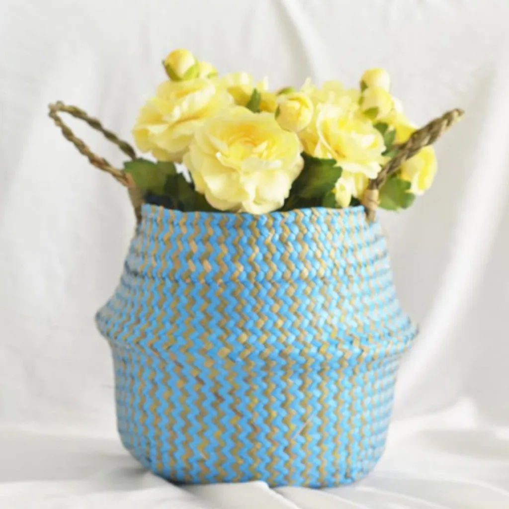 Seagrass Wicker Basket Flower Pot Folding Basket Dirty Basket Storage Handmade Decoration Belly Garden Flower Pot Planter Basket
Seagrass Wicker Basket Flower Pot Folding Basket Dirty Basket Storage Handmade Decoration Belly Garden Flower Pot Planter Basket