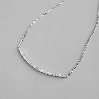 Authentic 925 Sterling silver CZ Lucky Arch Bar Geometric Pendant Necklace JEWELRY TLX402
Authentic 925 Sterling silver CZ Lucky Arch Bar Geometric Pendant Necklace JEWELRY TLX402
