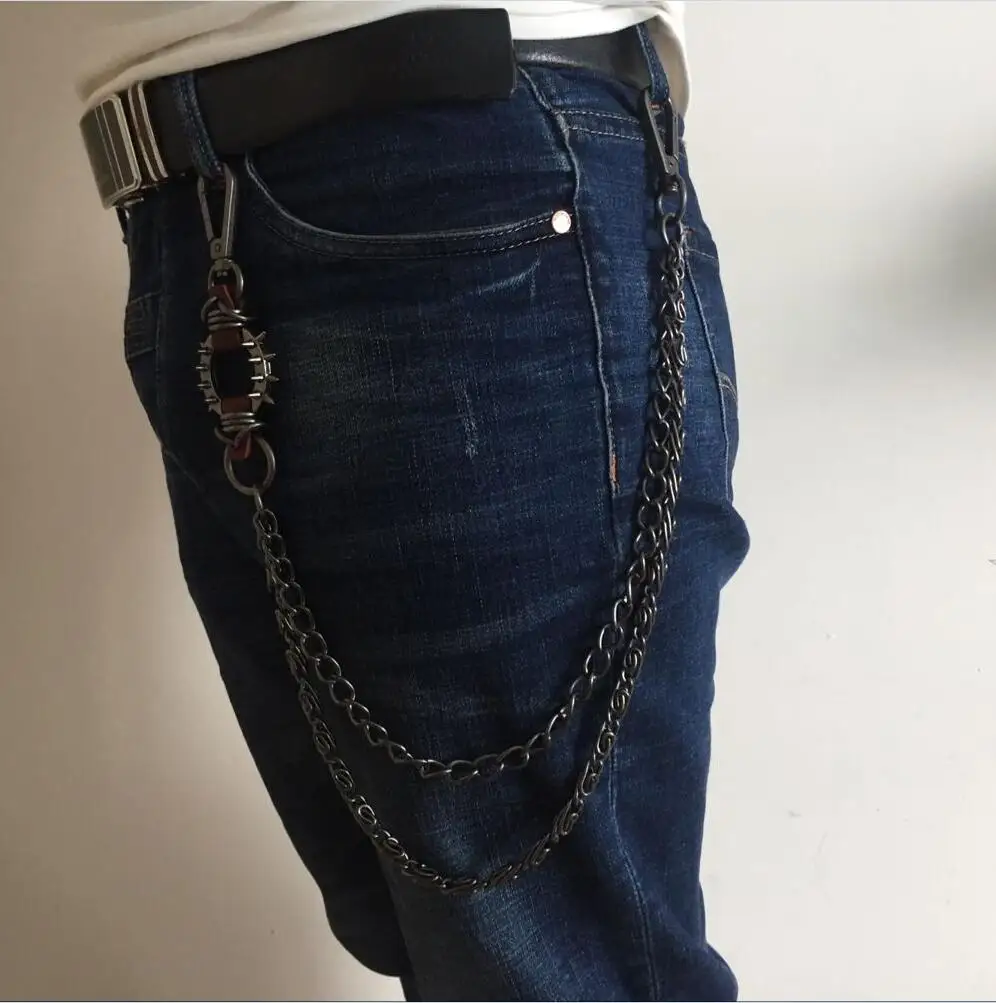New Long Metal Wallet Belt Chain Rock Punk Trousers Hipster Pant Jean