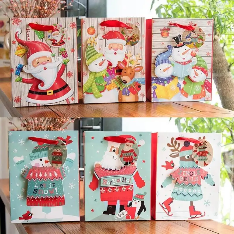 1pc lovely Creative Christmas Paper Gift Bag cute Santa Claus Elk Candy Chocolate Cookies Bag Merry Christmas party gift bag
1pc lovely Creative Christmas Paper Gift Bag cute Santa Claus Elk Candy Chocolate Cookies Bag Merry Christmas party gift bag