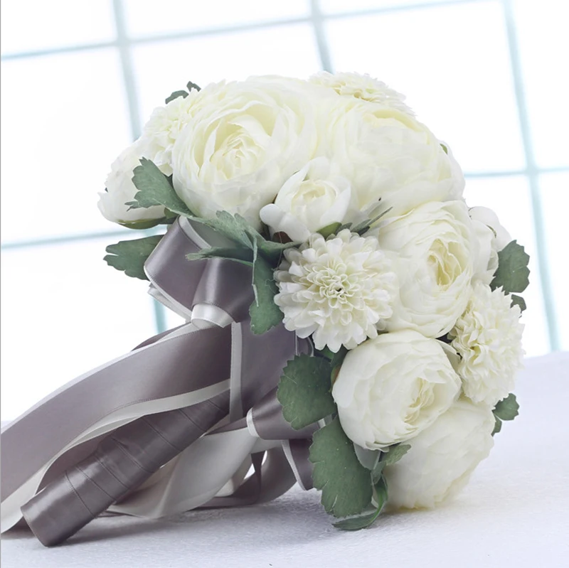 New Handmade Wedding Bridal Bridesmaid Bouquet Bride Bouquets Artificial Peony Silk Flowers Hand Holding Flower Home Decoration
New Handmade Wedding Bridal Bridesmaid Bouquet Bride Bouquets Artificial Peony Silk Flowers Hand Holding Flower Home Decoration