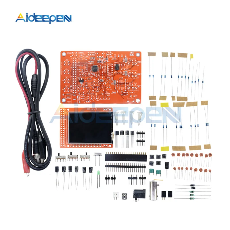 1Set DSO138 2.4 inch Mini TFT Digital Oscilloscope DIY Kits 200KHz Tester 1Msps Bandwidth Probe Electronic Production Suite
1Set DSO138 2.4 inch Mini TFT Digital Oscilloscope DIY Kits 200KHz Tester 1Msps Bandwidth Probe Electronic Production Suite