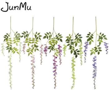 12pcs/lot 105cm Artificial Flower Hanging Plant Silk Wisteria Fake Garden Hanging Plants Wedding Decoration Home Garden Products
12pcs/lot 105cm Artificial Flower Hanging Plant Silk Wisteria Fake Garden Hanging Plants Wedding Decoration Home Garden Products