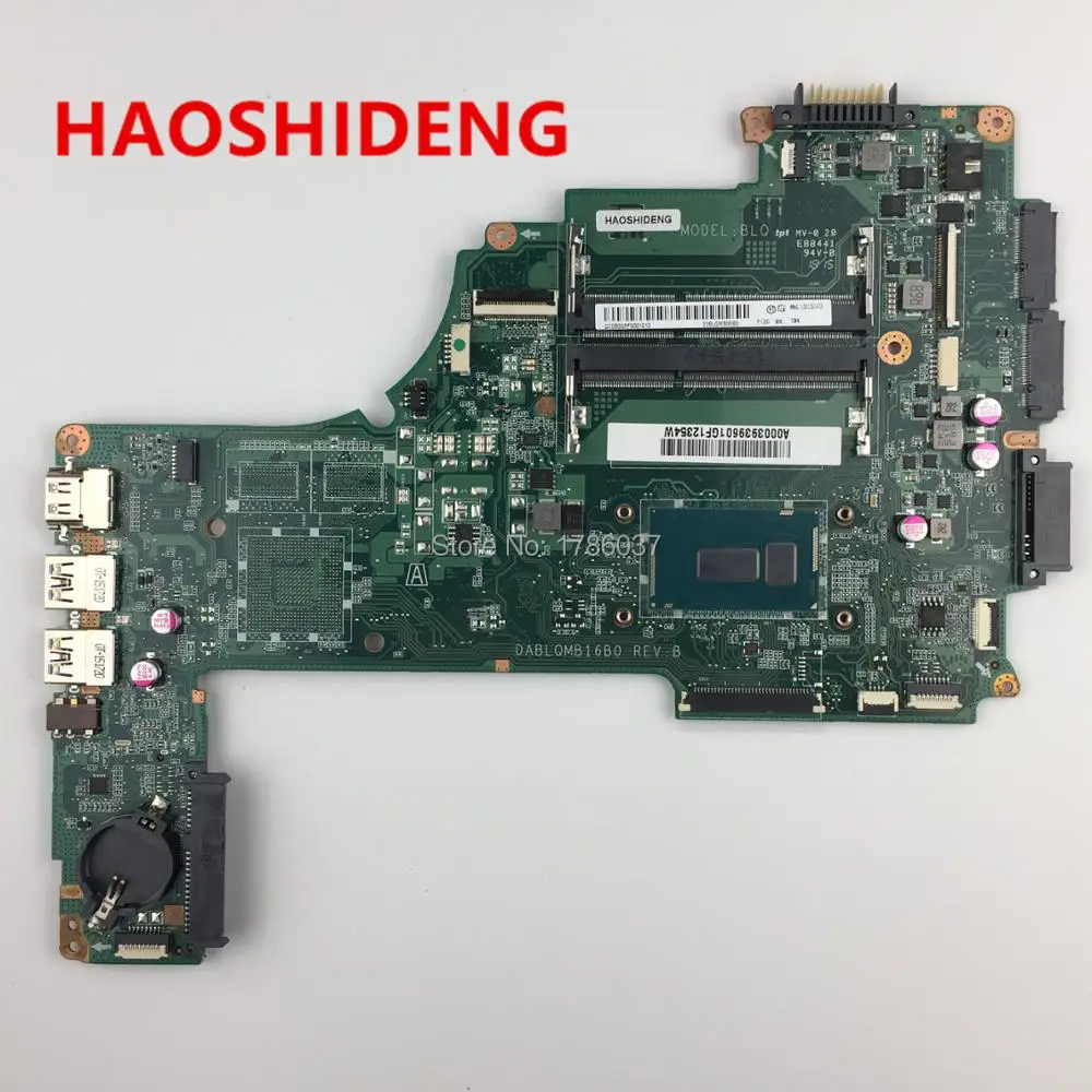 A000393960 DABLQMB16B0 for TOSHIBA Satellite S55 S55-C S55-C5274 series motherboard with i7-5500U,All functions fully Tested!
A000393960 DABLQMB16B0 for TOSHIBA Satellite S55 S55-C S55-C5274 series motherboard with i7-5500U,All functions fully Tested!