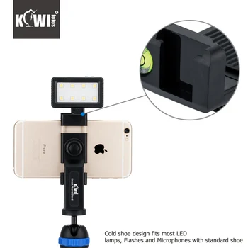 KIWI Smart Phone Mini Tripod Stand 360 Degrees Holder Clip with Standard Shoe for iPhone/HUAWEI/MI/Samsung Mobile Phone
KIWI Smart Phone Mini Tripod Stand 360 Degrees Holder Clip with Standard Shoe for iPhone/HUAWEI/MI/Samsung Mobile Phone