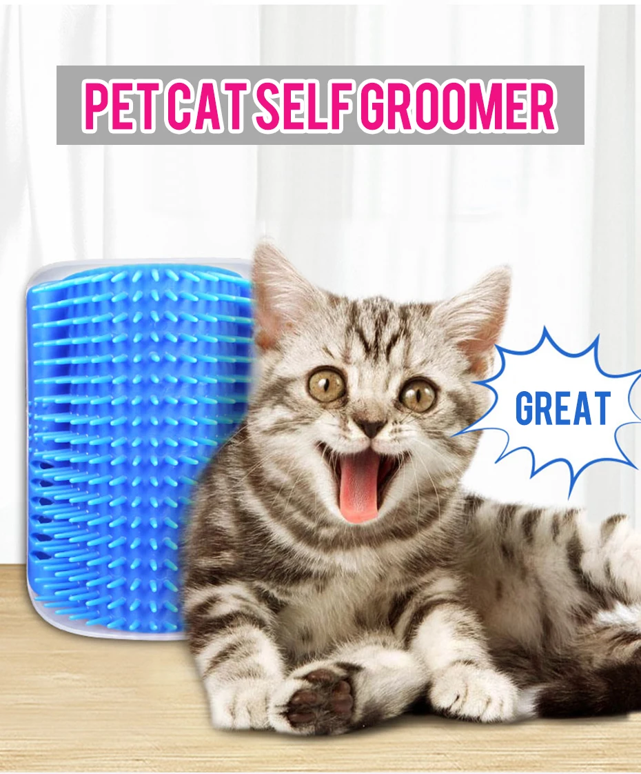 Pet Cat Self Groomer For Cat Grooming Tool Hair Removal Comb Dogs Cat Brush Hair Shedding Trimming
Pet Cat Self Groomer For Cat Grooming Tool Hair Removal Comb Dogs Cat Brush Hair Shedding Trimming