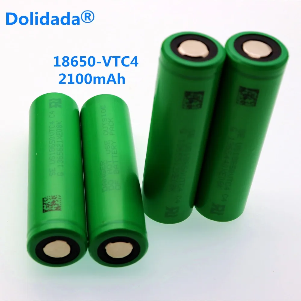 Dolidada 100% original 3.7 V 2100 MAH 18650 battery for us18650 VTC4 30A toys tools flashlight battery
Dolidada 100% original 3.7 V 2100 MAH 18650 battery for us18650 VTC4 30A toys tools flashlight battery