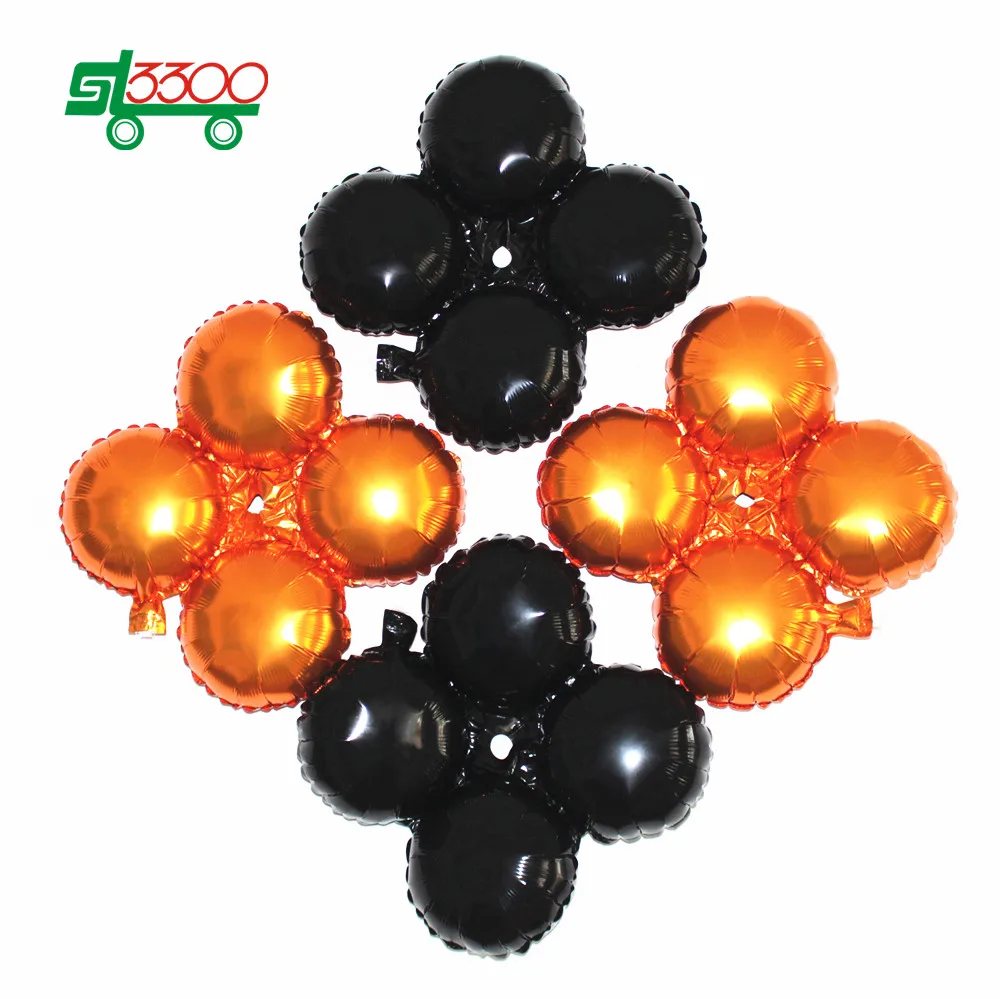 SL3300 10 PC Halloween Party Decoration Black Orange Balloons Globe Orange Foil Balloons Halloween Props Decoration B66
SL3300 10 PC Halloween Party Decoration Black Orange Balloons Globe Orange Foil Balloons Halloween Props Decoration B66
