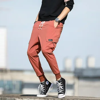 Autumn Spring Korean Mens Cargo Pants Hip Hop Joggers streetwear Trousers Men Long Track Harem Pants Men Pantalon Cargo Homme
Autumn Spring Korean Mens Cargo Pants Hip Hop Joggers streetwear Trousers Men Long Track Harem Pants Men Pantalon Cargo Homme