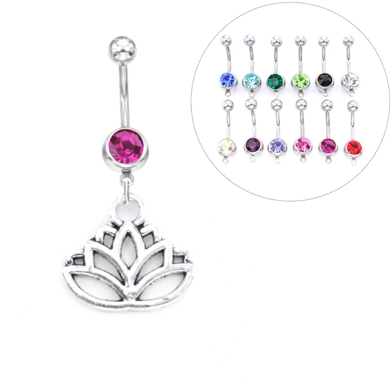 1PC Fashion Luxury Crystal Flower Navel Piercing Belly Button Rings Piercing Navel Body Belly Piercing Body Jewelry for Women
1PC Fashion Luxury Crystal Flower Navel Piercing Belly Button Rings Piercing Navel Body Belly Piercing Body Jewelry for Women