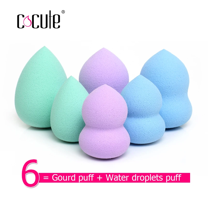 Cocute 6pcs/lot Makeup Sponge High Quality Smooth Powder Beauty Women Cosmetic Puff Make up Blending Tools
Cocute 6pcs/lot Makeup Sponge High Quality Smooth Powder Beauty Women Cosmetic Puff Make up Blending Tools