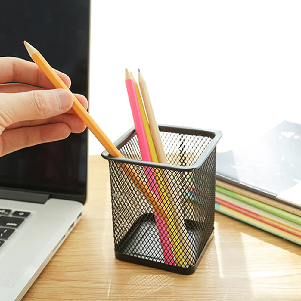 1PC Square Metal Stand Mesh Style Pen Ruler Pencil Eraser Holder Organizer Storage Office Accessories
1PC Square Metal Stand Mesh Style Pen Ruler Pencil Eraser Holder Organizer Storage Office Accessories